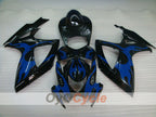 Spritzguss-Verkleidungssatz für GSX R600 06-07 - Blau, Schwarz - Flame #OYO87901499