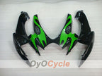 Spritzguss-Verkleidungssatz für GSX R600 06-07 - Grün, Schwarz - Flame #OYO87901500