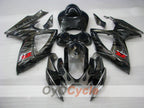 Spritzguss-Verkleidungssatz für GSX R600 06-07 - Schwarz, Silber - Flame #OYO87901502