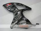 Spritzguss-Verkleidungssatz für GSX R600 06-07 - Schwarz, Silber - Flame #OYO87901502