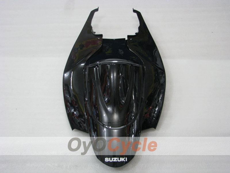 Spritzguss-Verkleidungssatz für GSX R600 06-07 - Schwarz, Silber - Flame #OYO87901502