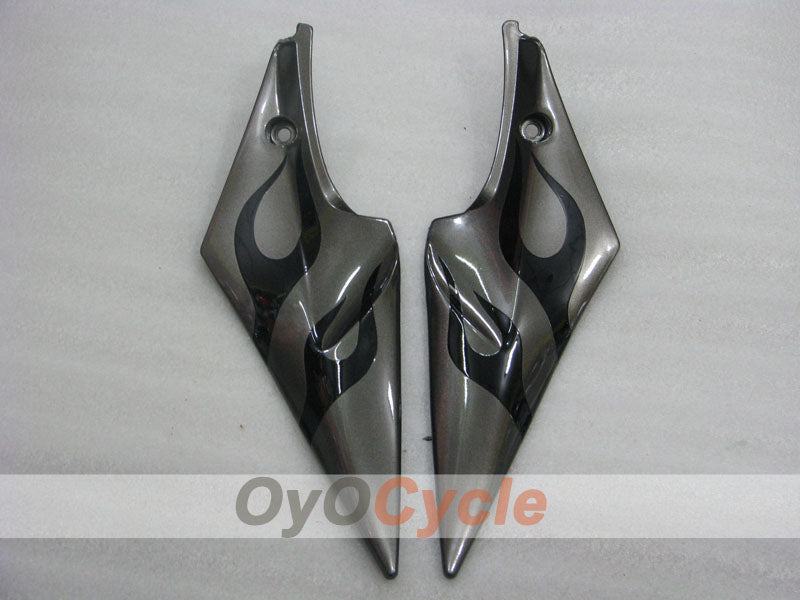 Spritzguss-Verkleidungssatz für GSX R600 06-07 - Schwarz, Silber - Flame #OYO87901502