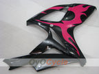 Spritzguss-Verkleidungssatz für GSX R600 06-07 - Rot, Schwarz - Flame #OYO87901503