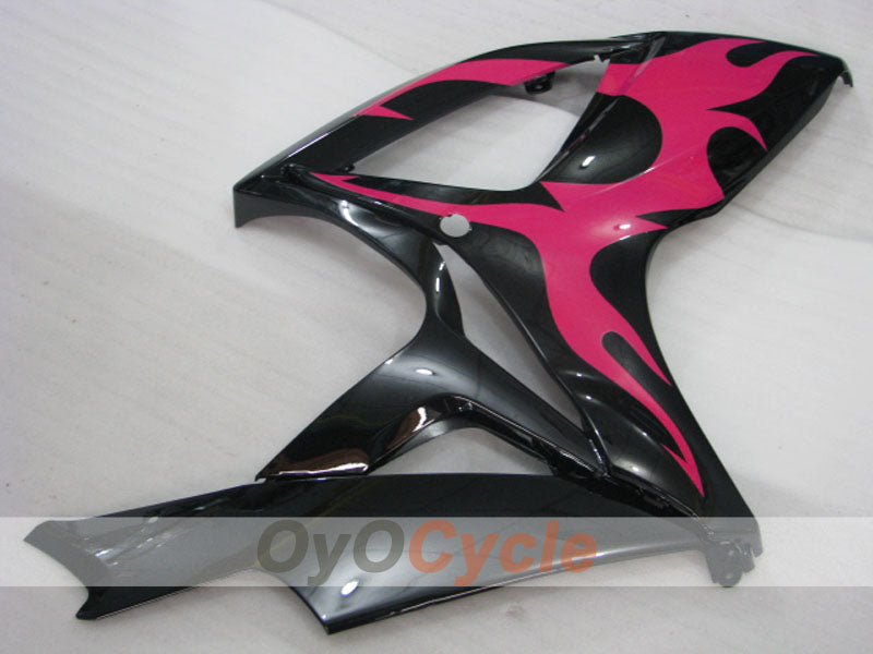 Spritzguss-Verkleidungssatz für GSX R600 06-07 - Rot, Schwarz - Flame #OYO87901503