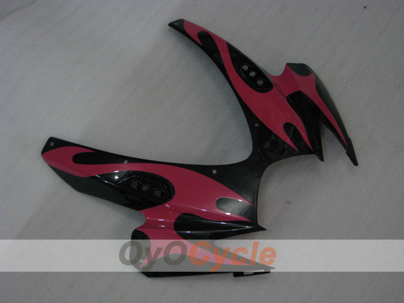 Spritzguss-Verkleidungssatz für GSX R600 06-07 - Rot, Schwarz - Flame #OYO87901503