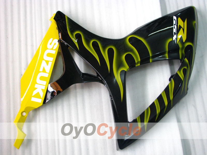 Spritzguss-Verkleidungssatz für GSX R600 06-07 - Gelb, Schwarz - Flame #OYO87901504