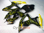 Spritzguss-Verkleidungssatz für GSX R600 06-07 - Gelb, Schwarz - Flame #OYO87901504