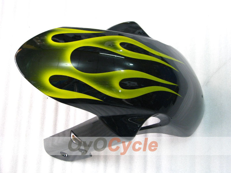 Spritzguss-Verkleidungssatz für GSX R600 06-07 - Gelb, Schwarz - Flame #OYO87901504