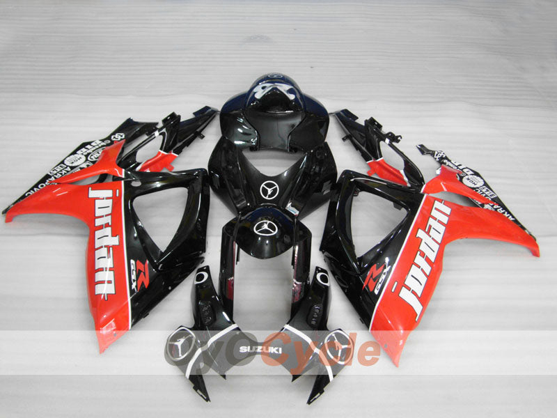 Einspritzverkleidungskit für 06-07 GSX R750 - Rot, Schwarz - Jordan #OYO87901300 Zweitbild
