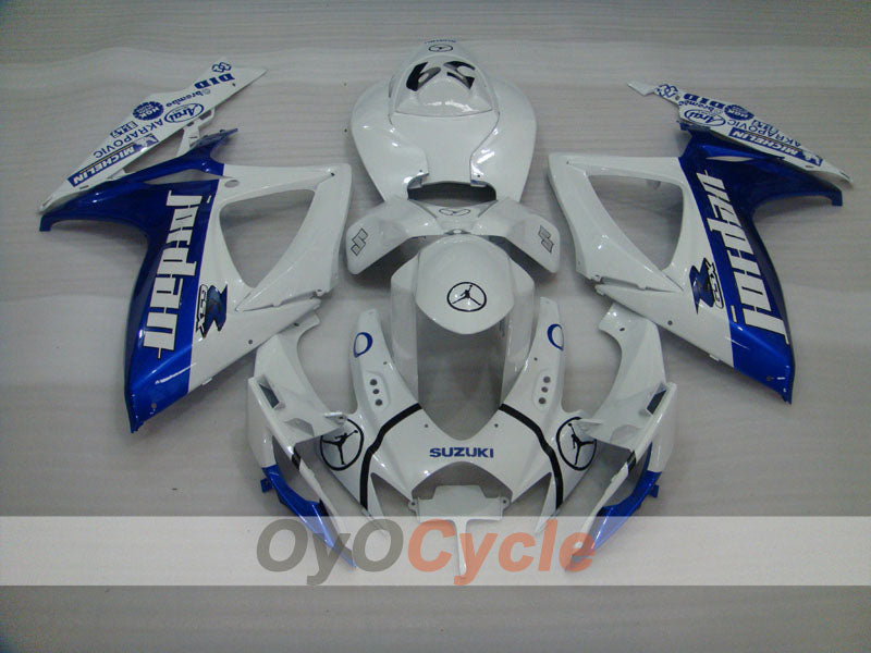Einspritzverkleidungskit für 06-07 GSX R750 - Blau, Weiß - Jordan #OYO87901302 Zweitbild