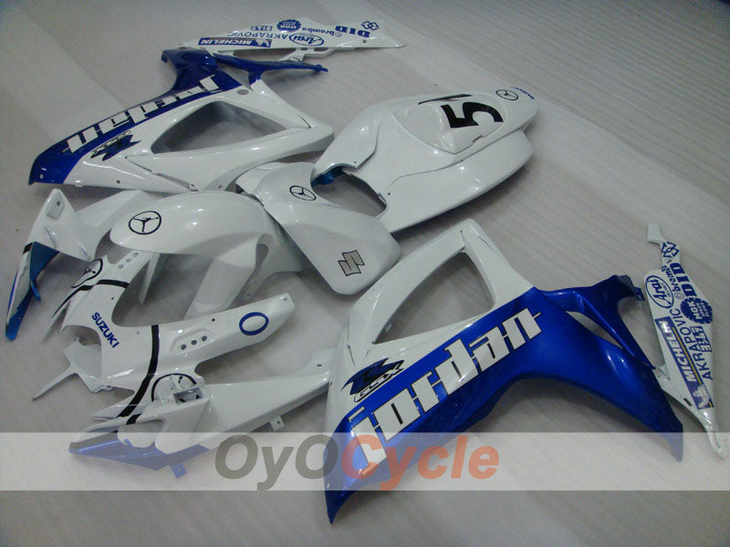 Spritzguss-Verkleidungssatz für GSX R600 06-07 - Blau, Weiß - Jordan #OYO87901507 Hauptbild