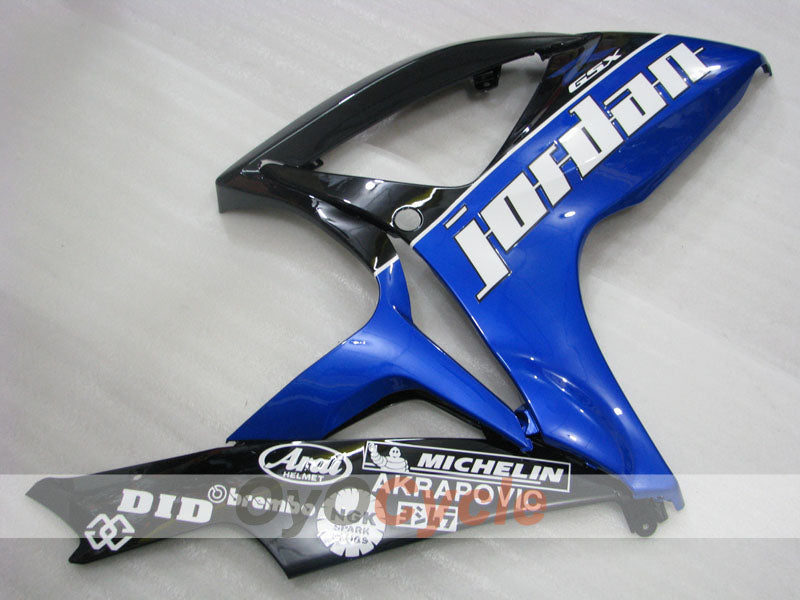 Spritzguss-Verkleidungssatz für GSX R600 06-07 - Blau, Schwarz - Jordan #OYO87901509