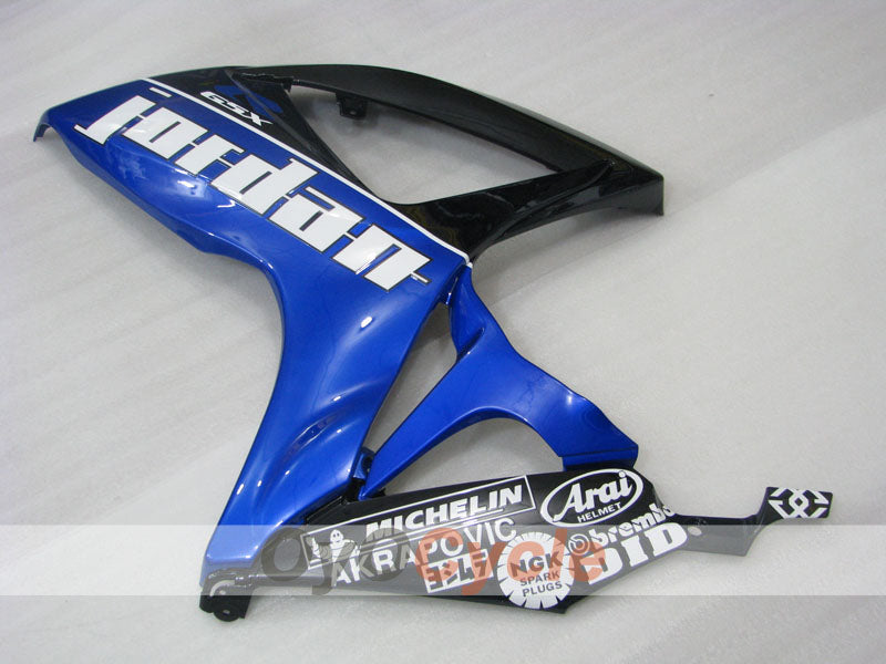 Spritzguss-Verkleidungssatz für GSX R600 06-07 - Blau, Schwarz - Jordan #OYO87901509