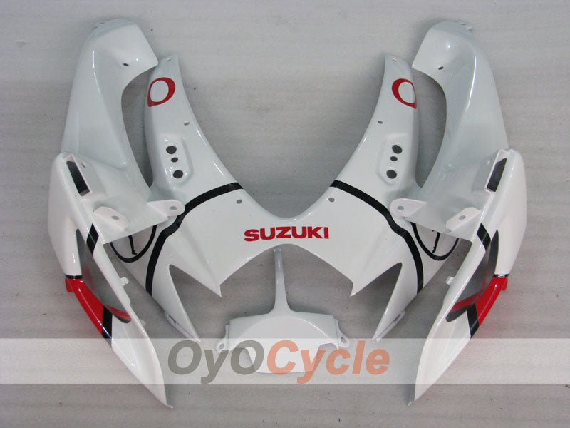 Spritzguss-Verkleidungssatz für GSX R600 06-07 - Rot, Weiß - Jordan #OYO87901510