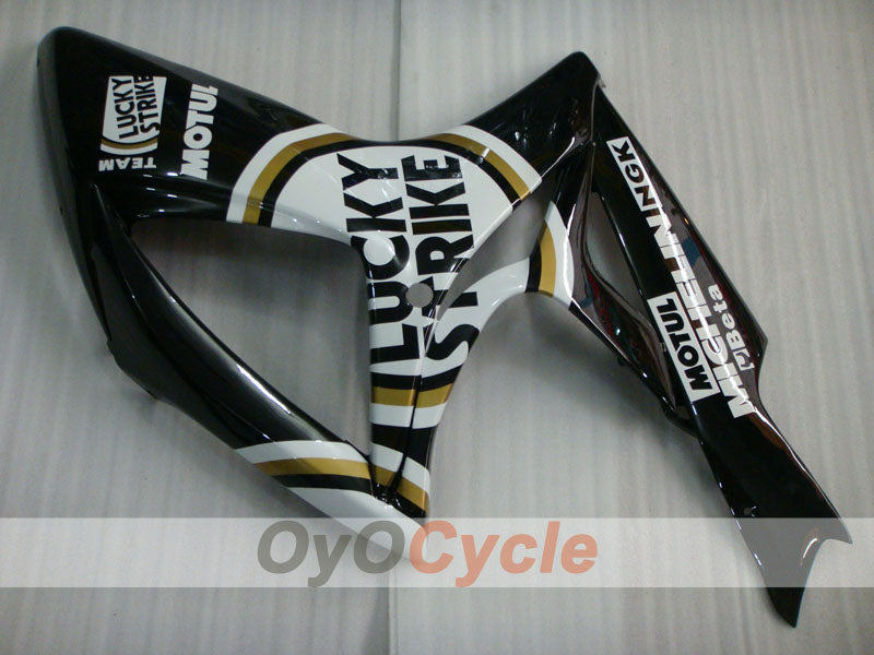 Einspritzverkleidungssatz für 06-07 GSX R600 - Weiß, Schwarz - Lucky Strike, MICHELIN, MOTUL #OYO87901515