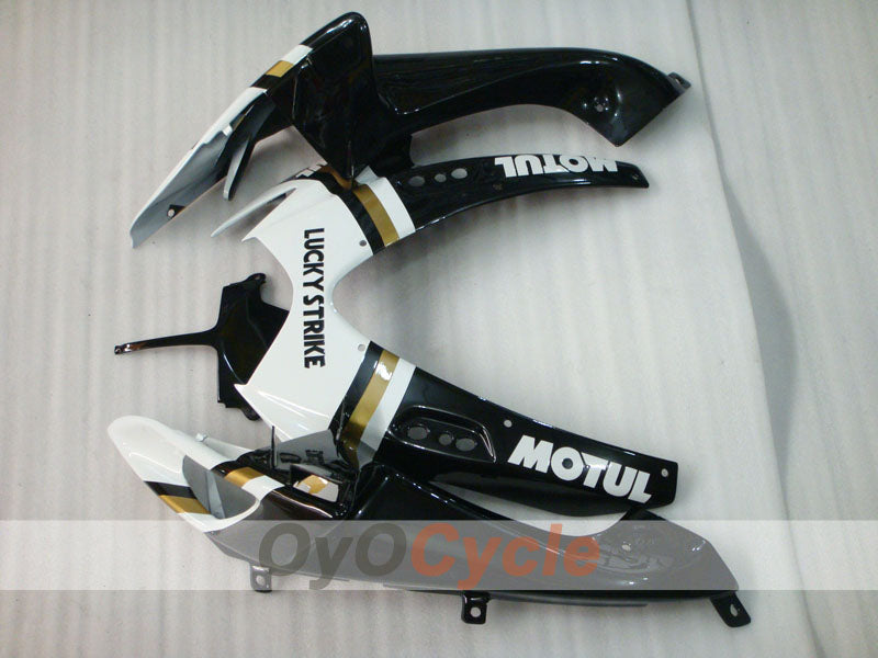 Einspritzverkleidungssatz für 06-07 GSX R600 - Weiß, Schwarz - Lucky Strike, MICHELIN, MOTUL #OYO87901515