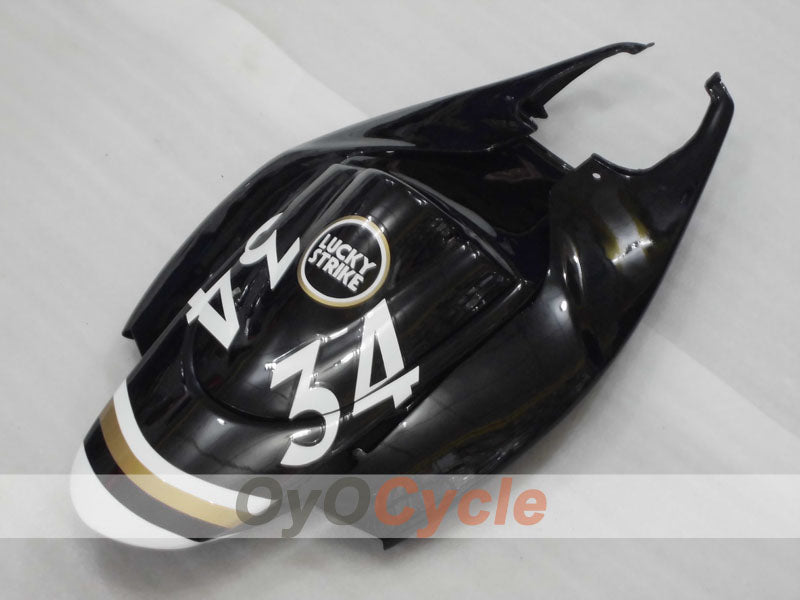Einspritzverkleidungssatz für 06-07 GSX R600 - Weiß, Schwarz - Lucky Strike, MICHELIN, MOTUL #OYO87901517