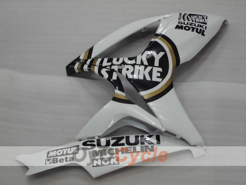 Einspritzverkleidungssatz für 06-07 GSX R600 - Weiß, Schwarz - Lucky Strike, MICHELIN, MOTUL #OYO87901517