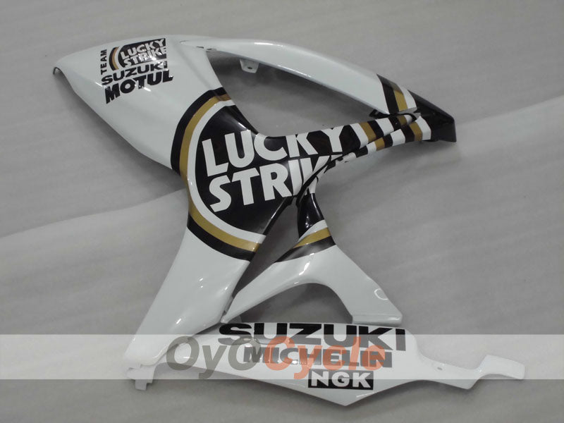 Einspritzverkleidungssatz für 06-07 GSX R600 - Weiß, Schwarz - Lucky Strike, MICHELIN, MOTUL #OYO87901517