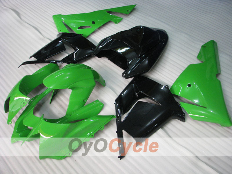 Einspritzverkleidungssatz für 04-05 NINJA ZX-10R - Grün, Schwarz - Werksdesign #OYO87901518