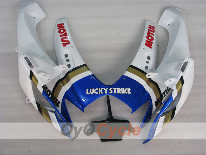 Einspritzverkleidungssatz für 06-07 GSX R600 - Blau, Weiß - Lucky Strike, MICHELIN, MOTUL #OYO87901519