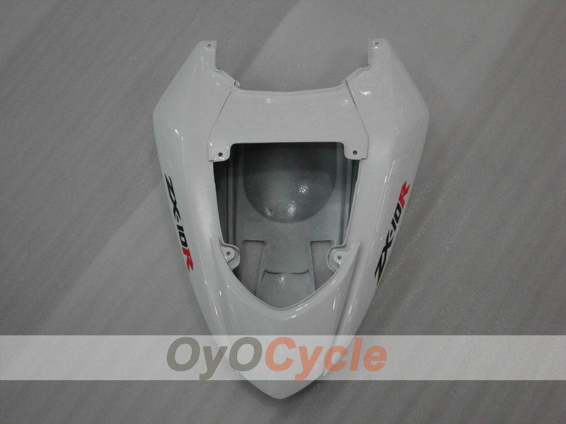 Einspritzverkleidungssatz für 04-05 NINJA ZX-10R - Weiß, Schwarz - Werksdesign #OYO87901522
