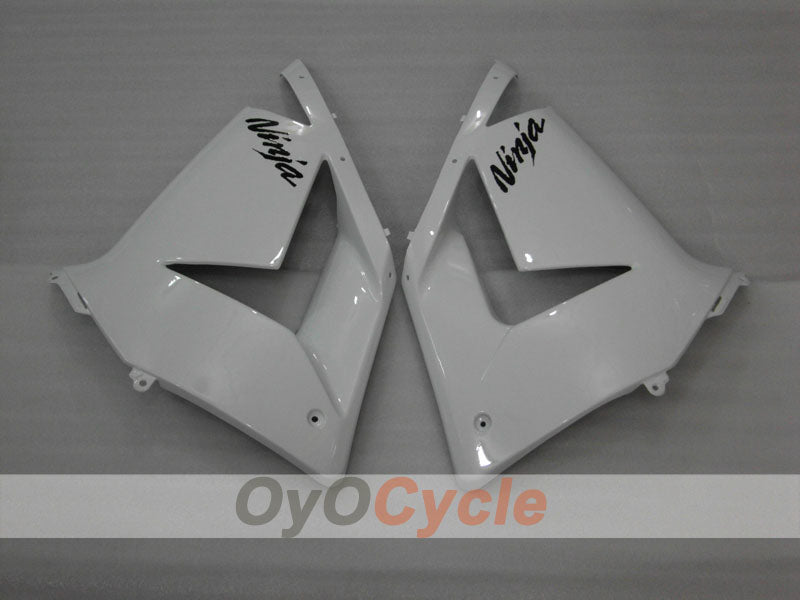 Einspritzverkleidungssatz für 04-05 NINJA ZX-10R - Weiß, Schwarz - Werksdesign #OYO87901522