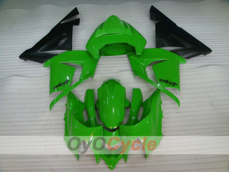 Verkleidungssatz für 04-05 NINJA ZX-10R - Grün, Schwarz - Werksdesign #OYO87901528