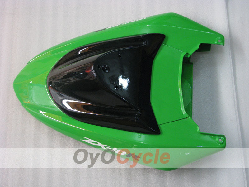 Verkleidungssatz für 04-05 NINJA ZX-10R - Grün, Schwarz - Flammenmuster #OYO87901536