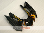 Einspritz-Verkleidungskit für 04-05 NINJA ZX-10R - Schwarz, Braun - Flamme #OYO87901538