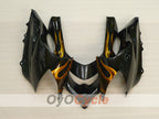 Einspritz-Verkleidungskit für 04-05 NINJA ZX-10R - Schwarz, Braun - Flamme #OYO87901538