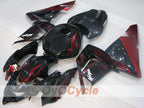 Einspritz-Verkleidungskit für 04-05 NINJA ZX-10R - Rot, Schwarz - Flamme #OYO87901540