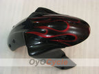 Einspritz-Verkleidungskit für 04-05 NINJA ZX-10R - Rot, Schwarz - Flamme #OYO87901540