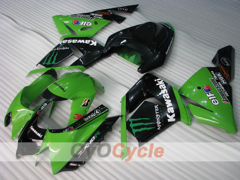 Einspritz-Verkleidungskit für 04-05 NINJA ZX-10R - Grün, Schwarz - Monster #OYO87901545 Zweitbild