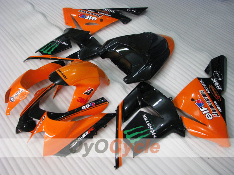 Einspritz-Verkleidungskit für 04-05 NINJA ZX-10R - Orange, Schwarz - Monster #OYO87901546 Zweitbild