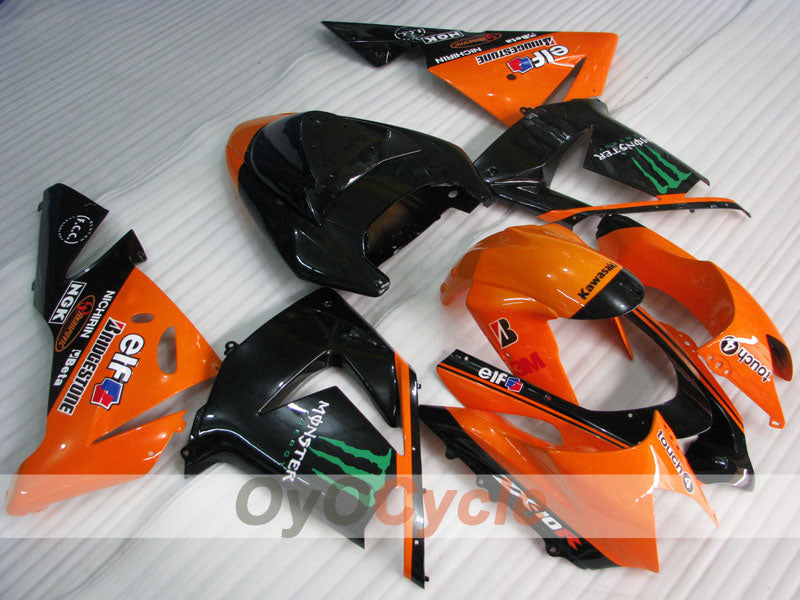Einspritz-Verkleidungskit für 04-05 NINJA ZX-10R - Orange, Schwarz - Monster #OYO87901546 Hauptbild
