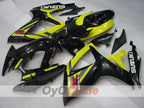 Einspritzverkleidungssatz für 06-07 GSX R600 - Gelb, Schwarz - Werksstil #OYO87901556