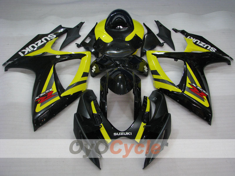 Einspritzverkleidungssatz für 06-07 GSX R600 - Gelb, Schwarz - Werksstil #OYO87901556 Hauptbild