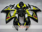 Einspritzverkleidungssatz für 06-07 GSX R600 - Gelb, Schwarz - Werksstil #OYO87901556