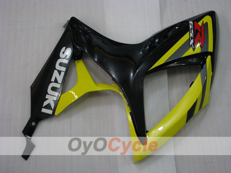 Einspritzverkleidungssatz für 06-07 GSX R600 - Gelb, Schwarz - Werksstil #OYO87901556