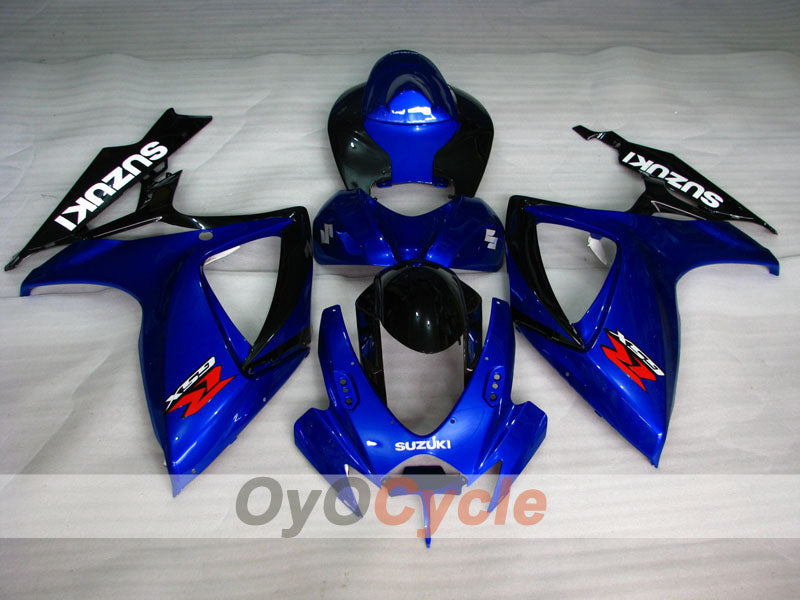 Einspritzverkleidungssatz für 06-07 GSX R600 - Blau, Schwarz - Werksstil #OYO87901558
