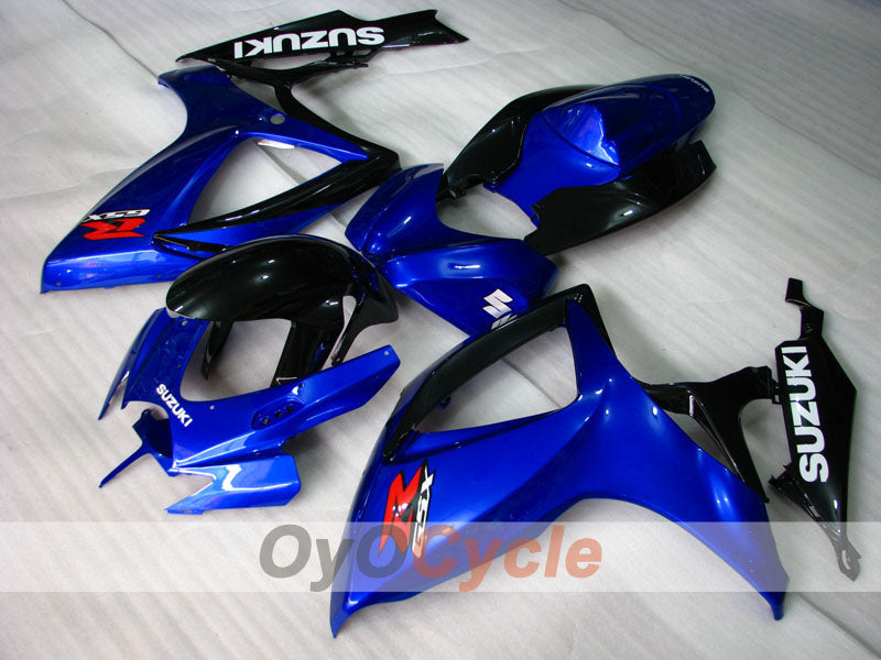 Einspritzverkleidungssatz für 06-07 GSX R600 - Blau, Schwarz - Werksstil #OYO87901558