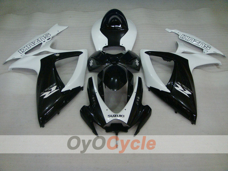 Verkleidungssatz für 06-07 GSX R600 - Weiß, Schwarz - Werksdesign #OYO87901570 Zweitbild
