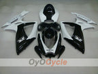 Verkleidungssatz für 06-07 GSX R600 - Weiß, Schwarz - Werksdesign #OYO87901570