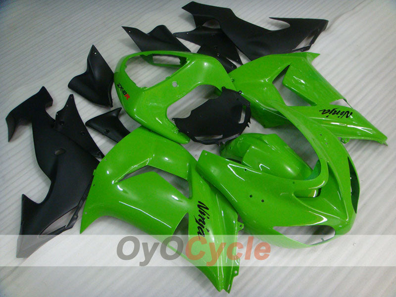 Einspritzverkleidungssatz für NINJA ZX-10R, 06-07 - Grün, Schwarz - Werksstil #OYO87901584