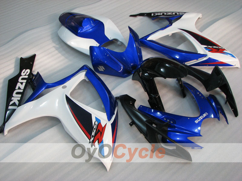 Einspritzverkleidungssatz für 06-07 GSX R600 - Blau, Schwarz - Werksstil #OYO87901587