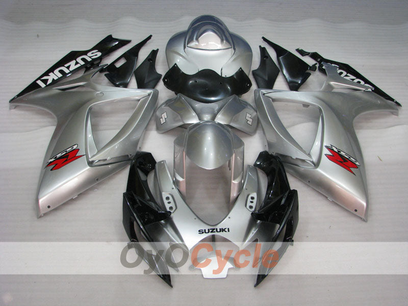 Einspritzverkleidungssatz für 06-07 GSX R750 - Schwarz, Grau - Werksstil #OYO87901349