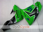 Einspritzverkleidungssatz für 06-07 NINJA ZX-10R - Grün, Schwarz - Werksstil #OYO87901589