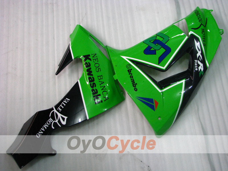 Einspritzverkleidungssatz für 06-07 NINJA ZX-10R - Grün, Schwarz - Werksstil #OYO87901589