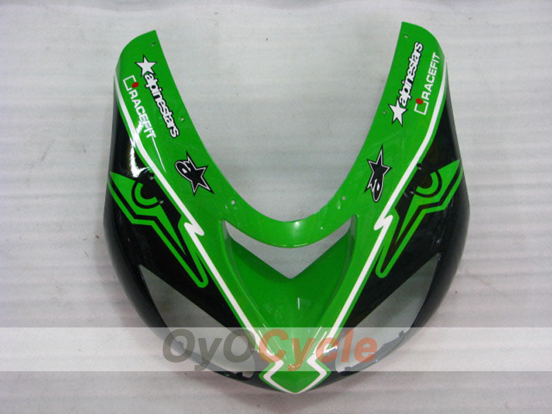 Einspritzverkleidungssatz für 06-07 NINJA ZX-10R - Grün, Schwarz - Werksstil #OYO87901589